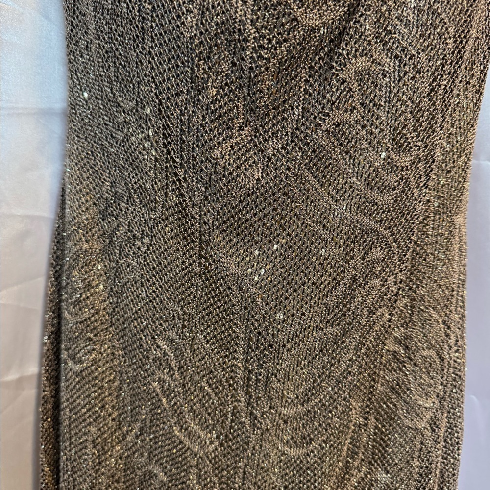 Gunne Sax Gold Backless Dress - Picture 2 of 12